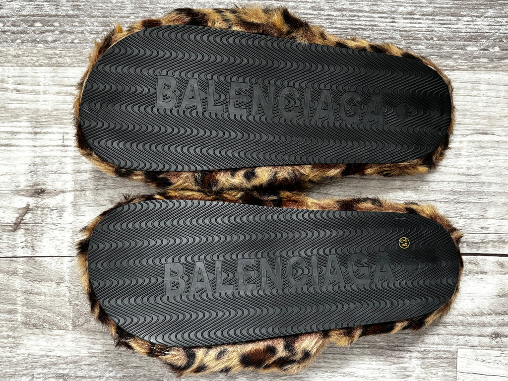 Balenciaga Fur Slides