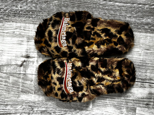Balenciaga Fur Slides